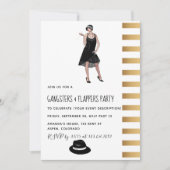 Gangster und Flappers-Party Einladung (Vorderseite)