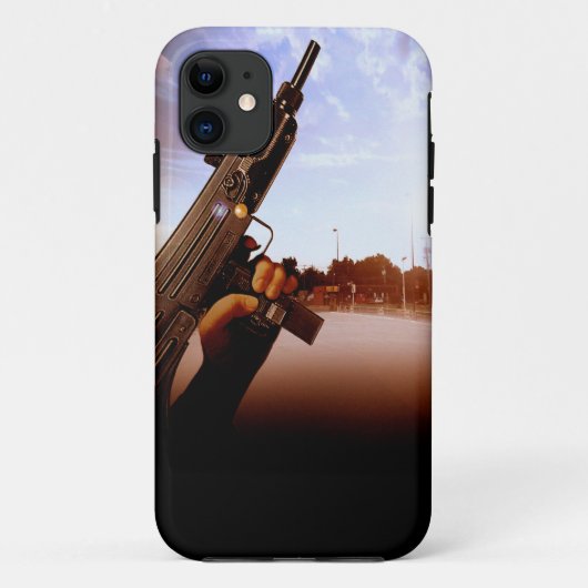 Gangster Uzi iPhone 5 Fall Case-Mate iPhone Hülle (Rückseite)
