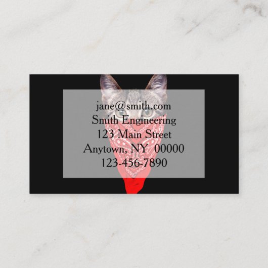 Gangster Visitenkarte (Vorderseite)