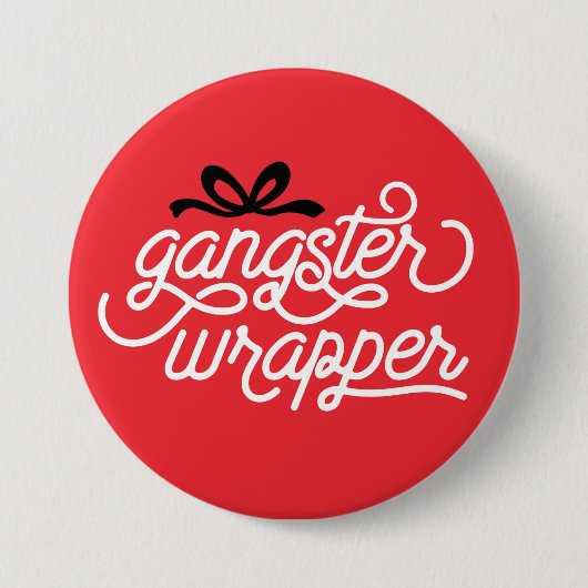 Gangster Wrapper Christmas Button (Vorderseite)