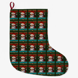 Gangster Wrapper Christmas Stocking Großer Weihnachtsstrumpf