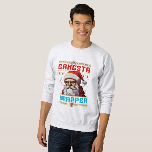 Gangster Wrapper Christmas Sweatshirt (Vorne ganz)