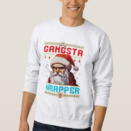 Gangster Wrapper Christmas Sweatshirt (Vorderseite)