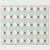 Gangster Wrapper Christmas Ugly Sweater Geschenkpapier (Flach)