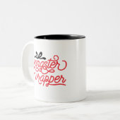 Gangster Wrapper Christmas Zweifarbige Tasse (Vorderseite Links)