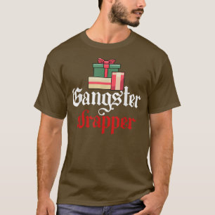 Gangster Wrapper Funny Christmas Puff T-Shirt