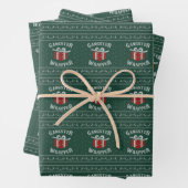 Gangster Wrapper Ugly Sweater Geschenkpapier Set (Beispiel)