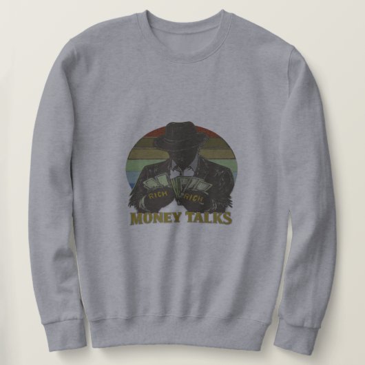Gangster zählt Geld Sweatshirt (Design vorne)