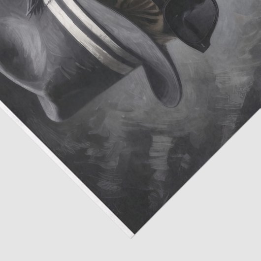 Gangster Zebra #2 Decoupage Seidenpapier (Detail)