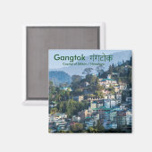 Gangtok गंगटोक - Capital of Sikkim / Himalaya Magnet (Vorderseite/Rückseite)