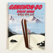 Gangwon-do Korea Skiplakat Planer (Vorderseite)