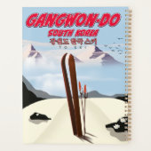 Gangwon-do Korea Skiplakat Planer (Rückseite)