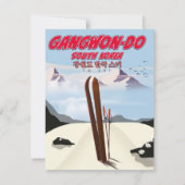 Gangwon do korea Skiposter (Rückseite)