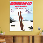 Gangwon do korea Skiposter Leinwanddruck (Insitu (Wohnzimmer))
