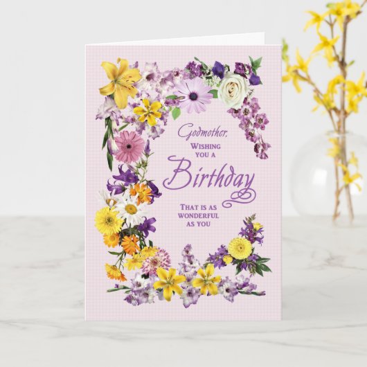 Gänmutter Geburtstagskarte Blume Karte (Gelbe Blume)