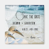 Gannet Beach Wedding Save the Date Magnet (Vorne)