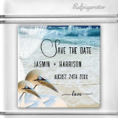 Gannet Beach Wedding Save the Date Magnet