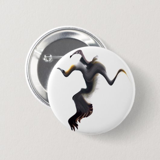 Gannets-Abstrakter Seebird Button (Vorne & Hinten)