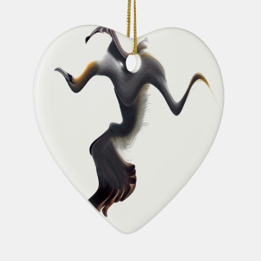 Gannets-Abstrakter Seebird Keramik Ornament (Rechts)