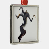 Gannets-Abstrakter Seebird Silbernes Ornament (Rechts)