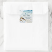 Gannets Elegant Beach Wedding Danke Sticker (Tasche)