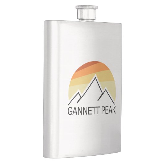 Gannett Peak Retro Flachmann (Rechts)