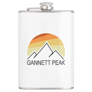Gannett Peak Retro Flachmann