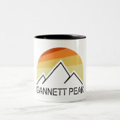 Gannett Peak Retro Zweifarbige Tasse (Mittel)