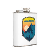 Gannett Peak Wyoming Sunrise Flachmann (Rechts)