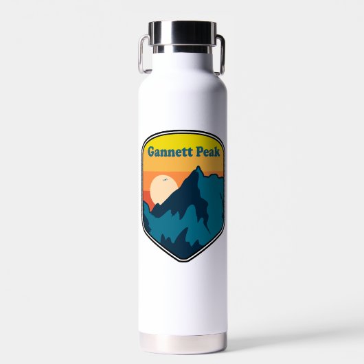 Gannett Peak Wyoming Sunrise Trinkflasche (Vorne)