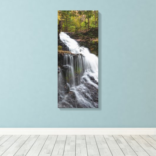 Ganoga Falls 10"x24"x.75" Leinwanddruck (Insitu (Holzboden))