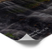 Ganoga Falls 14"x11" Poster (Ecke)
