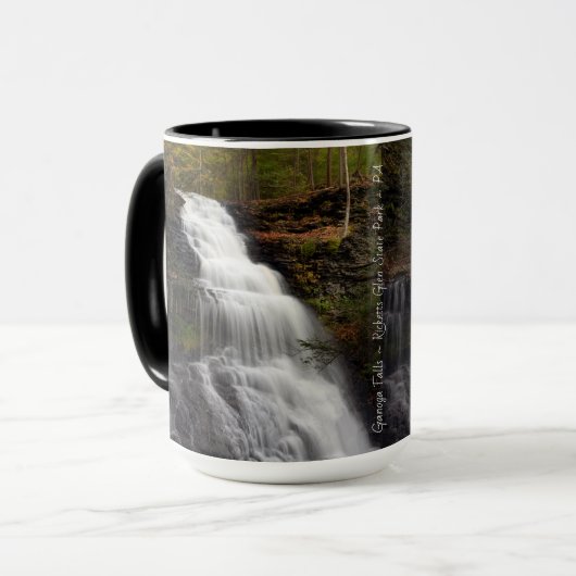 Ganoga Falls - Herbst 2018 Tasse (Vorderseite Links)