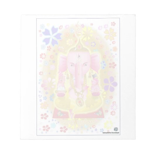 Ganpati Notepad Notizblock (Vorderseite)