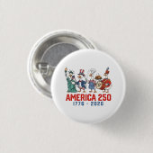 Gans 4. Juli Amerika 250. 1776 2026  Button (Vorne & Hinten)
