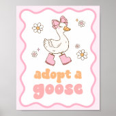 Gans Adoptionsschild Poster (Vorne)