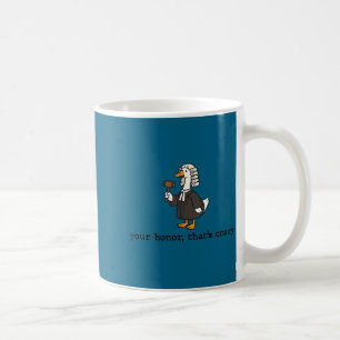 Gans alberner Anwalt Jurastudent Schulabschluss Kaffeetasse