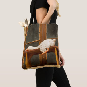 Gans auf einer Bank Tasche