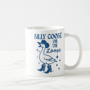 Gans auf freier Kuhgirl Vintage Cowboy Alberne Män Kaffeetasse