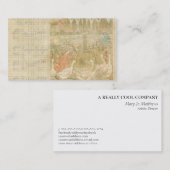 Gans-Blick-Vintager Hintergrund Visitenkarte (Vorne/Hinten)