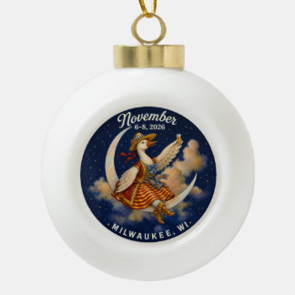 Gans das Band Hoodie - Milwaukee 2026 Keramik Kugel-Ornament