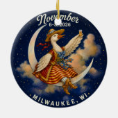 Gans das Band Ornament - Milwaukee 2026 (Hinten)