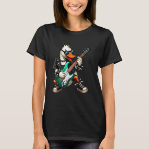 Gans E-Gitarre Konzert Musik Männer Frauen Kinder T-Shirt