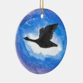 Gans im Flug Keramikornament (Rechts)