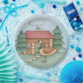 Gans in der Hütte Pappteller (Party)