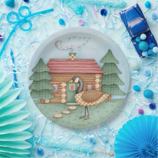 Gans in der Hütte Pappteller (Party)