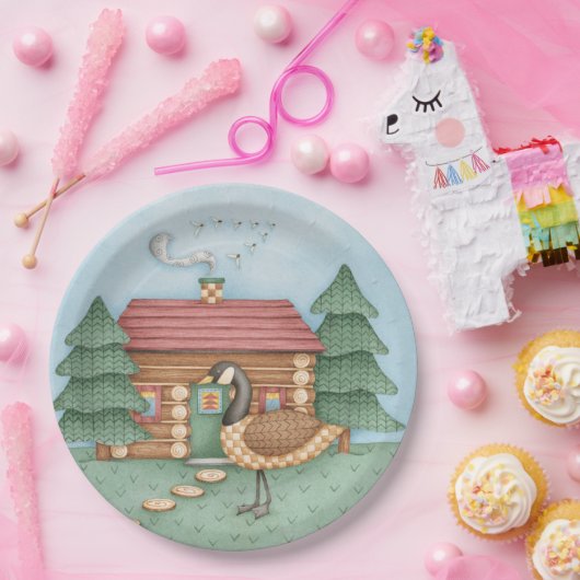 Gans in der Hütte Pappteller (Party)