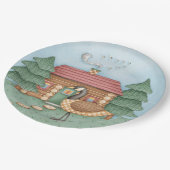 Gans in der Hütte Pappteller (Schrägansicht)