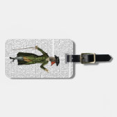 Gans in grünem Regentschafts-Mantel 2 Gepäckanhänger (Vorderseite horizontal)