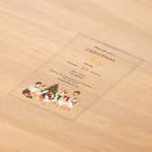 Gans Luxus-Weihnachtsfeier Acryleinladungen (Ablage )